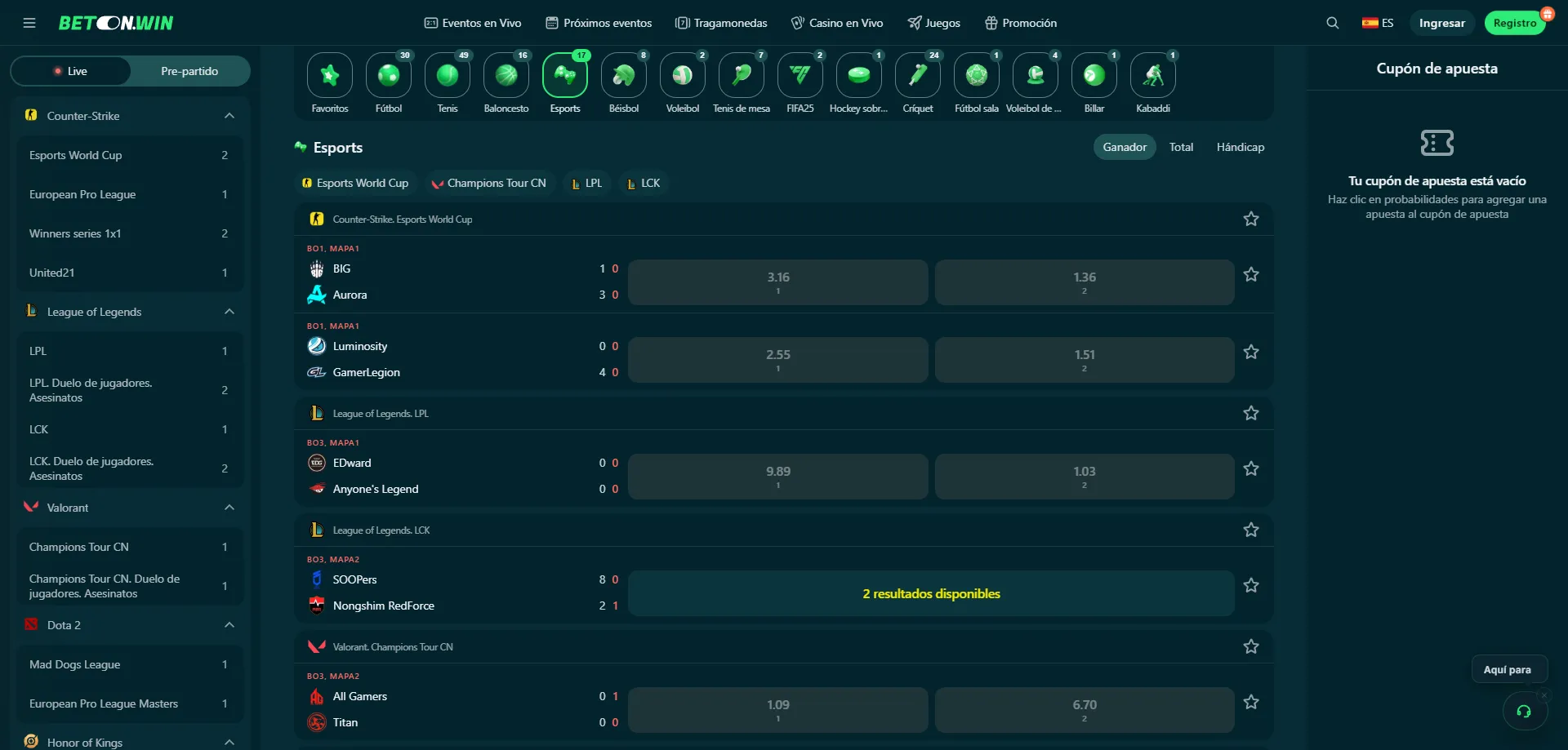 BetonWin Casino en móvil — experiencia optimizada para iOS y Android